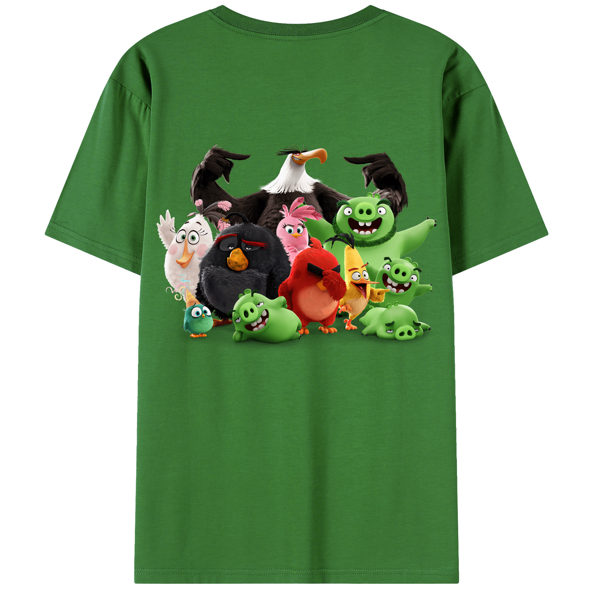 （画像用） Angry Birds アングリーバード レディース半袖Tシャツ(バックプリント)